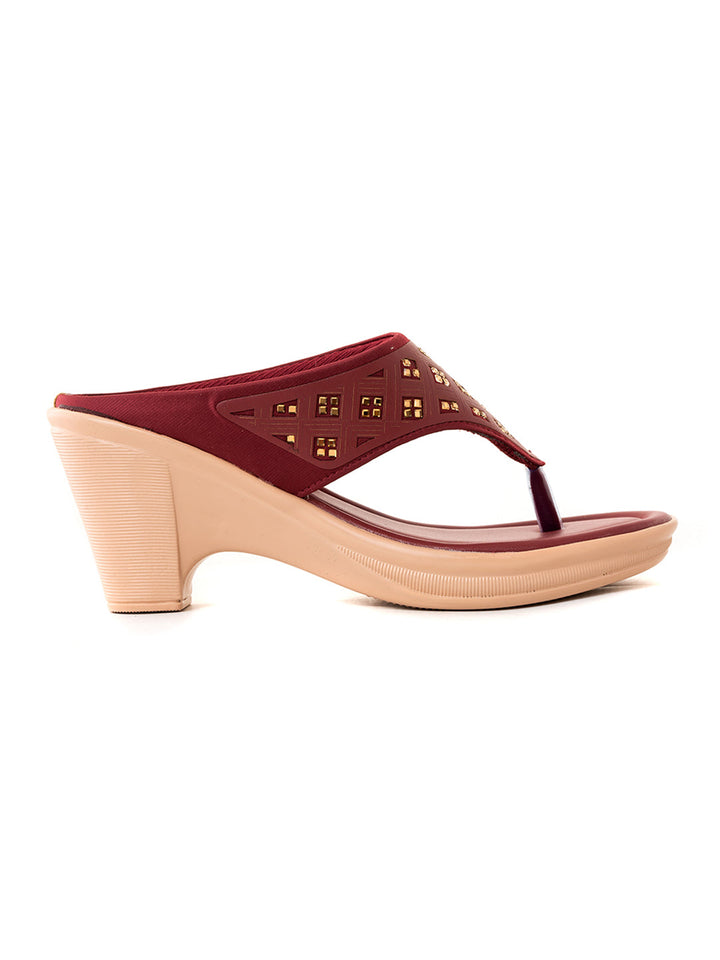 Khadim High Heel Cone Slip On Sandal for Women
