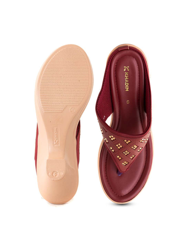 Khadim High Heel Cone Slip On Sandal for Women