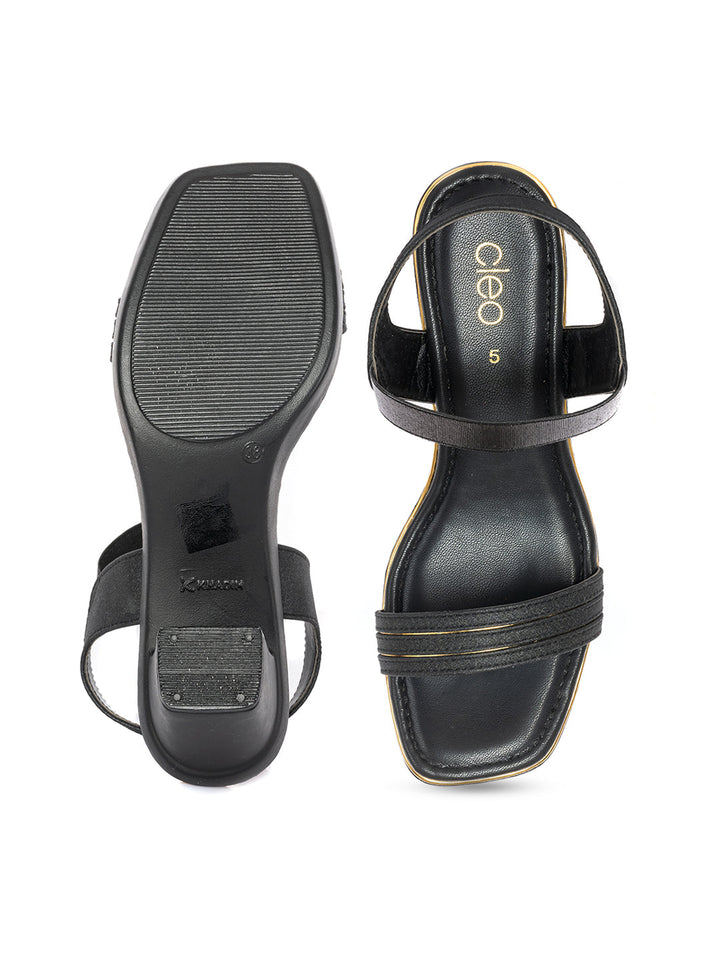 KHADIM Cleo High Heel Block Slingback Sandal for Women