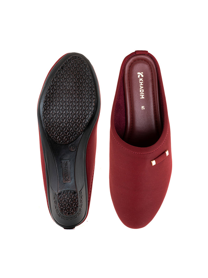 Khadim Wedge Heel Mule Slip On Sandal for Women