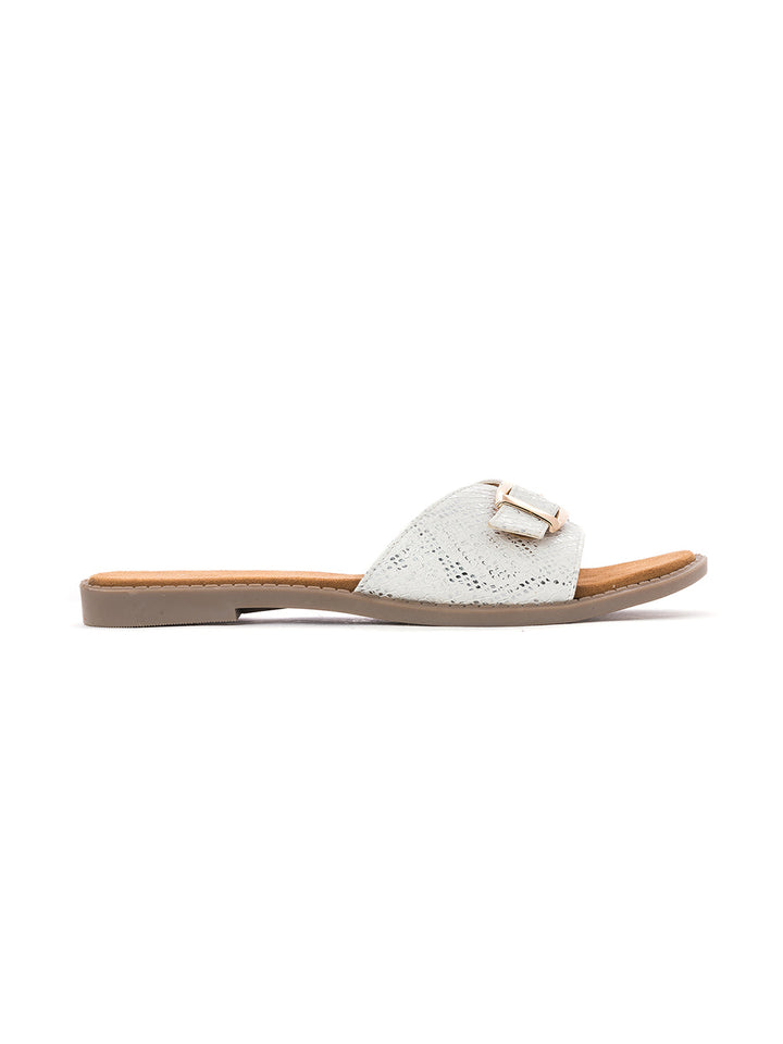 Khadim Cleo Flat Mule Slide Sandal for Women