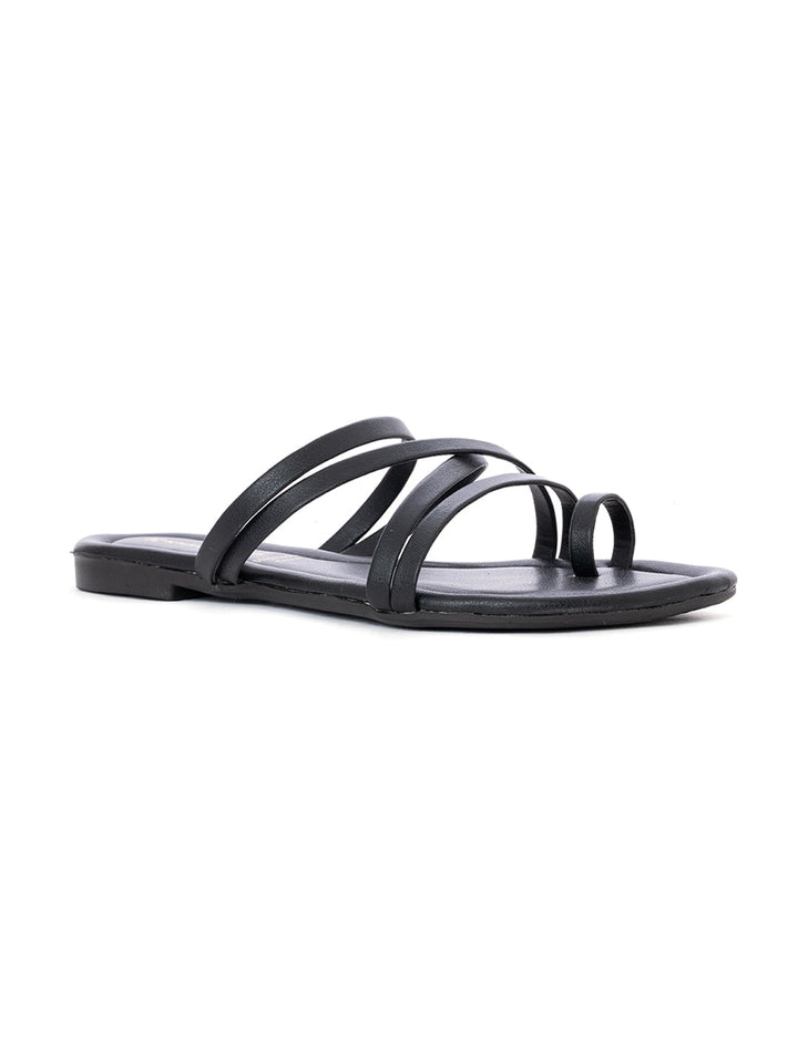 Khadim Flat Slip On Strappy Sandal for Women
