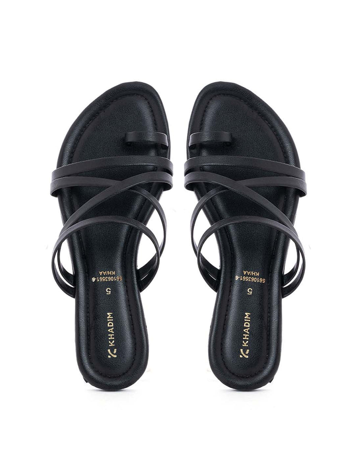Khadim Flat Slip On Strappy Sandal for Women