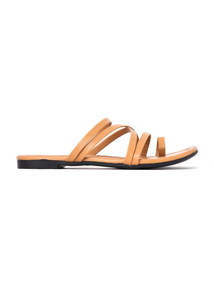 Khadim Flat Slip On Strappy Sandal for Women