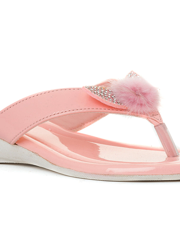Khadim Adrianna Wedge Heel Slip On Sandal for Girls - 4.5-12 yrs