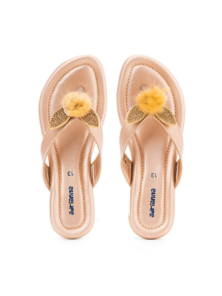 Khadim Adrianna Wedge Heel Slip On Sandal for Girls - 4.5-12 yrs