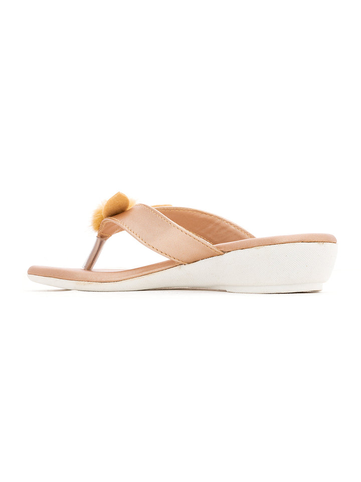 Khadim Adrianna Wedge Heel Slip On Sandal for Girls - 4.5-12 yrs