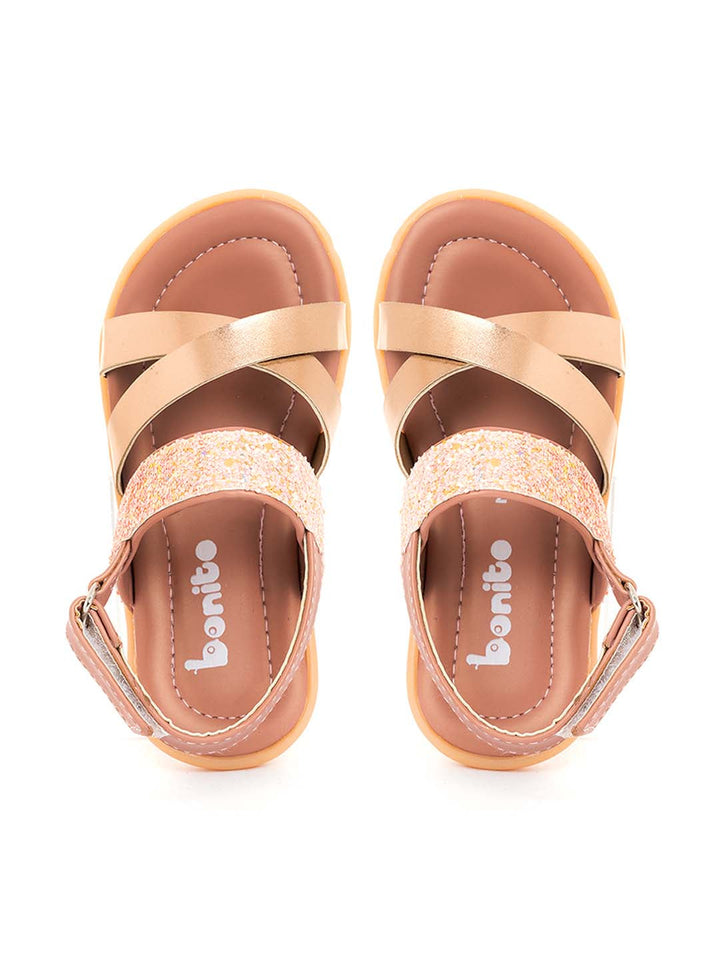 Khadim Bonito Flat Sandal for Baby Girls - 2-4.5 yrs