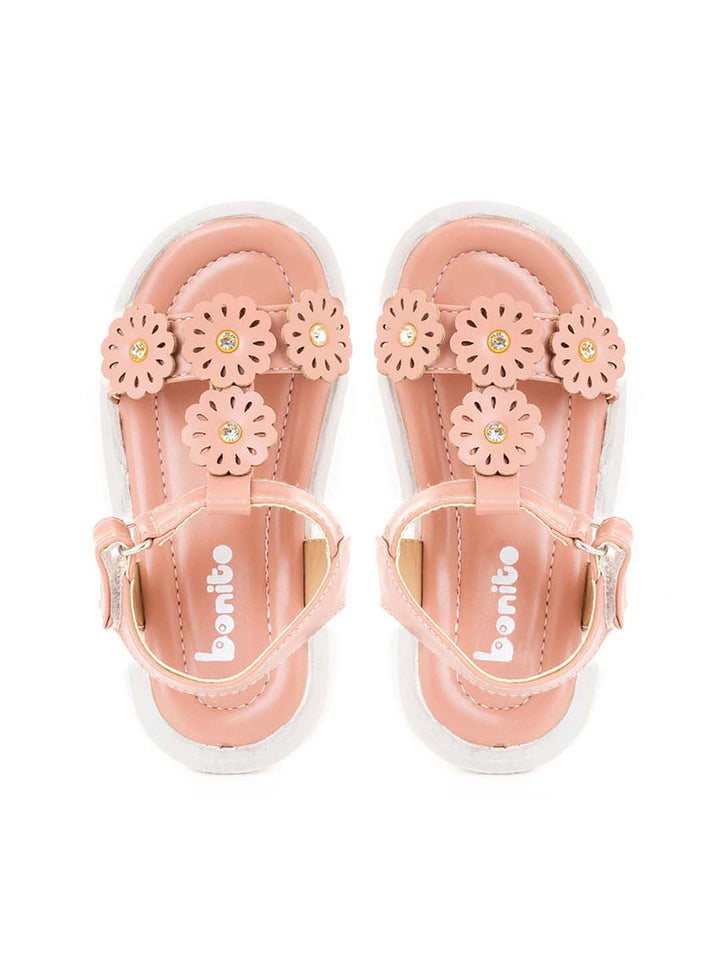 Khadim Bonito Flat Sandal for Baby Girls - 2-4.5 yrs