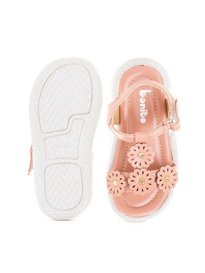 Khadim Bonito Flat Sandal for Baby Girls - 2-4.5 yrs