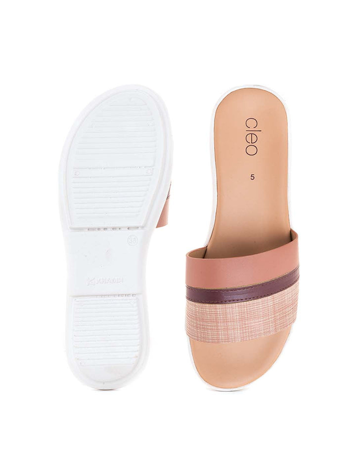 Khadim Cleo Flat Mule Slide Sandal for Women