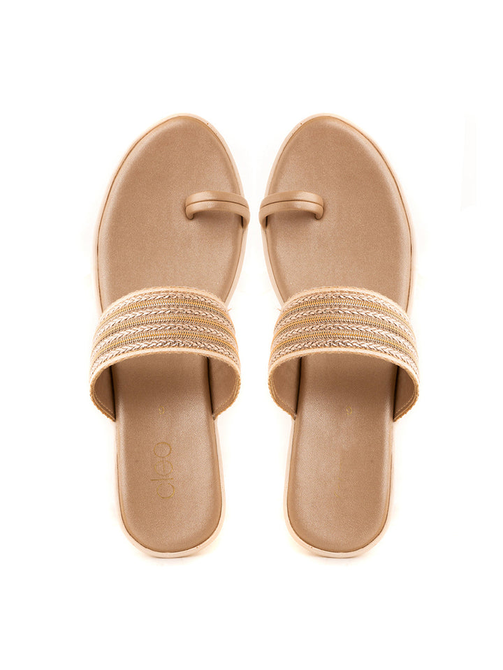 Khadim Cleo Wedge Heel Slip On Sandal for Women