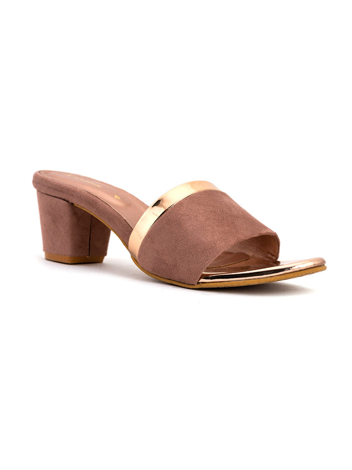 Khadim Block Heel Mule Slip On Sandal for Women