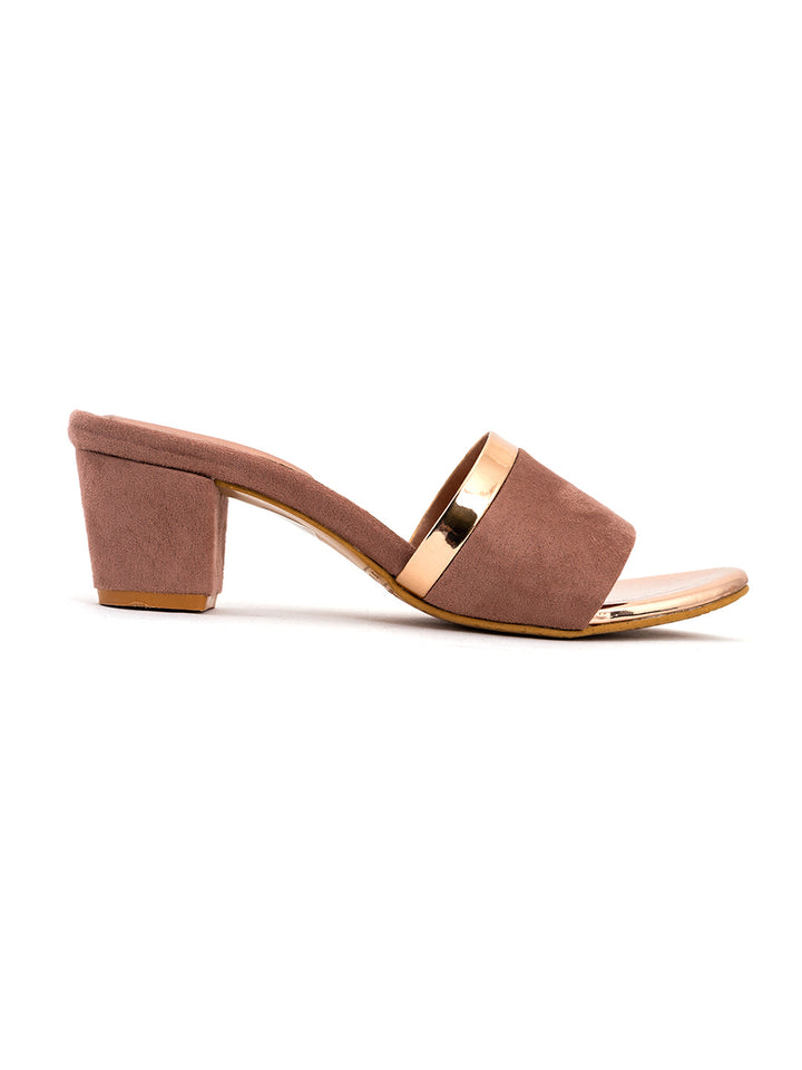 Khadim Block Heel Mule Slip On Sandal for Women