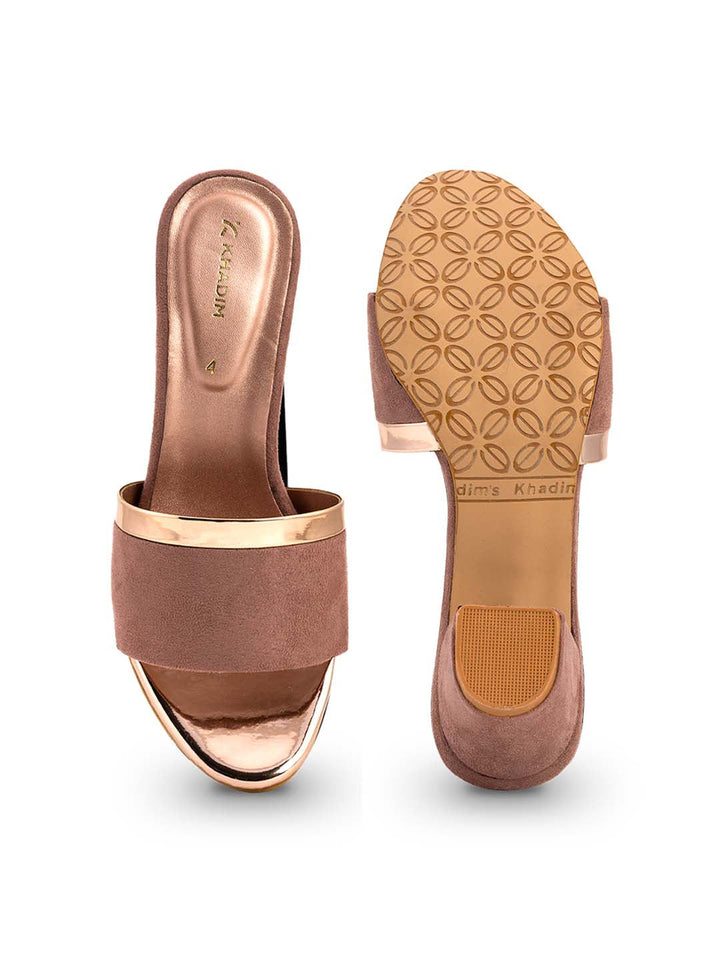 Khadim Block Heel Mule Slip On Sandal for Women