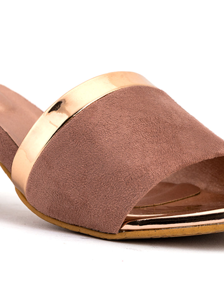 Khadim Block Heel Mule Slip On Sandal for Women