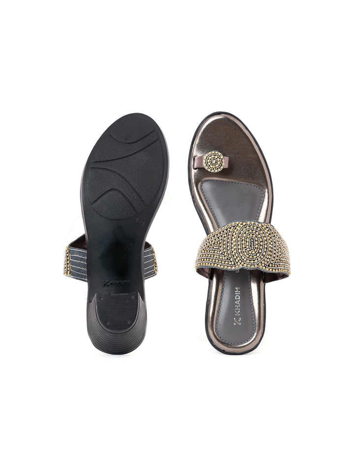 Khadim Block Heel Slip On Sandal for Women