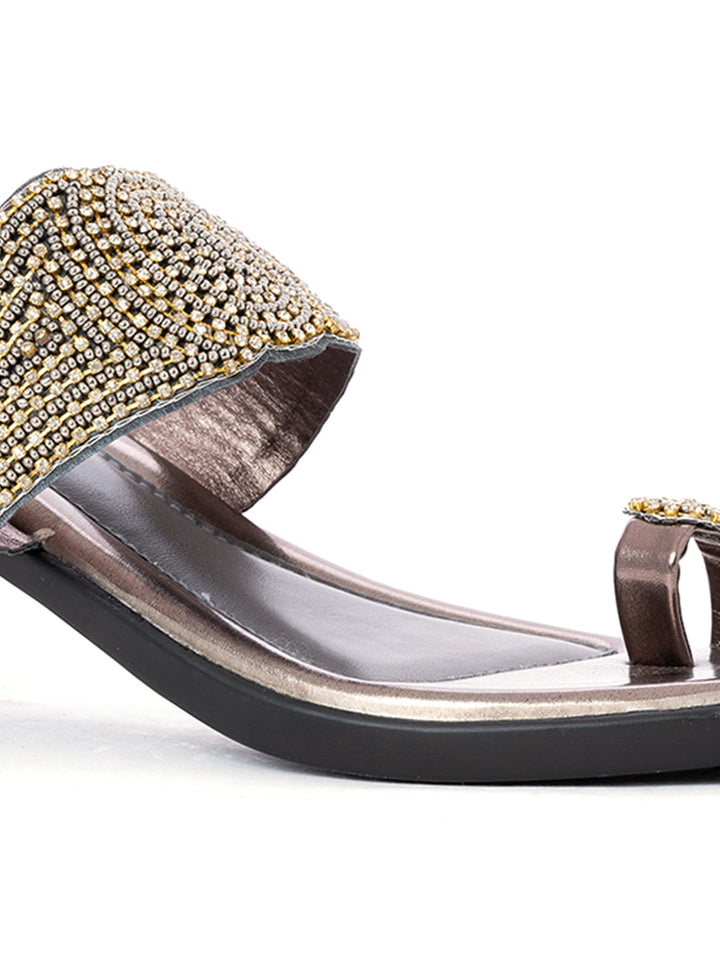 Khadim Block Heel Slip On Sandal for Women