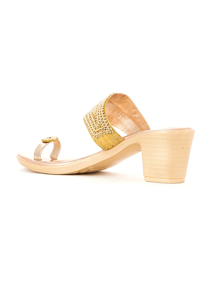 Khadim Block Heel Slip On Sandal for Women