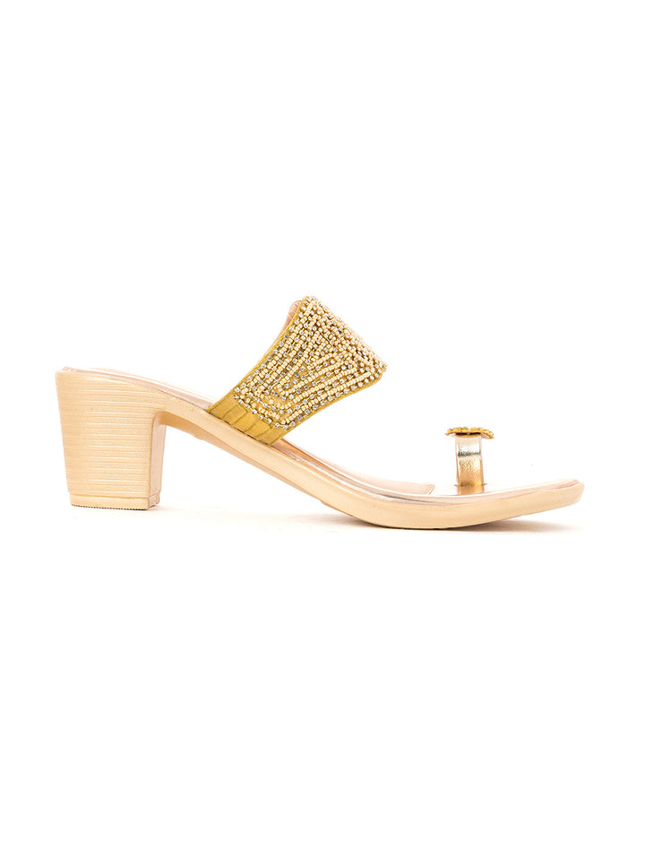 Khadim Block Heel Slip On Sandal for Women