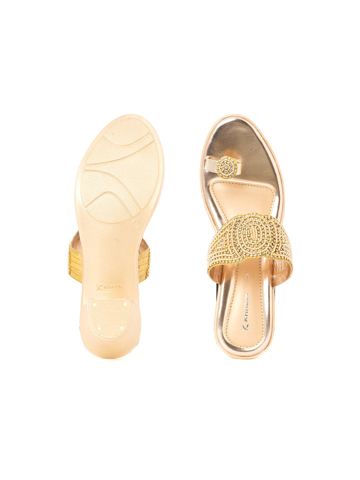 Khadim Block Heel Slip On Sandal for Women