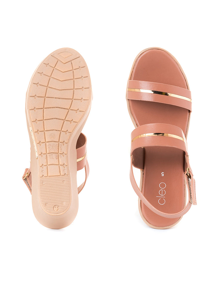 Khadim Cleo High Heel Wedge Sandal for Women