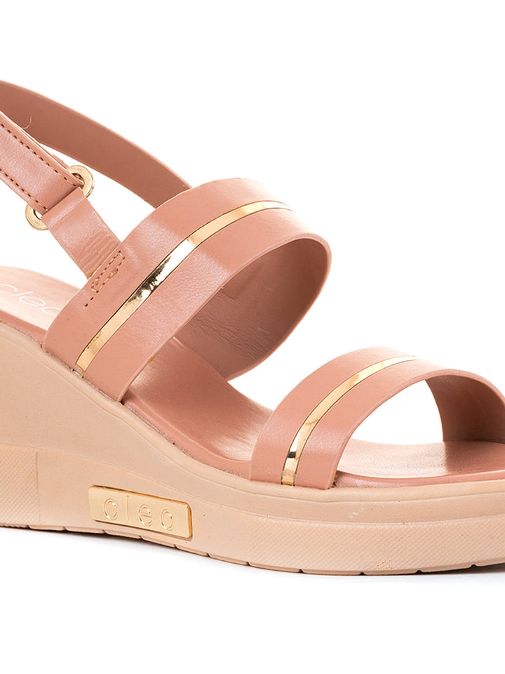 Khadim Cleo High Heel Wedge Sandal for Women