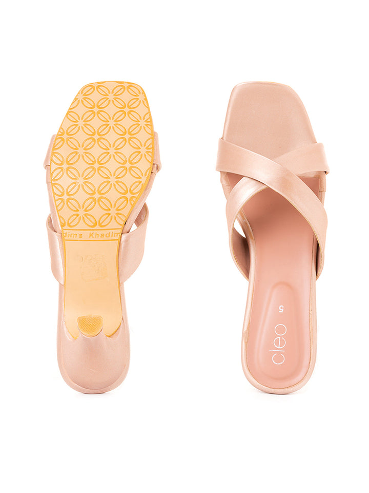 Khadim Cleo High Heel Mule Slip On Sandal for Women