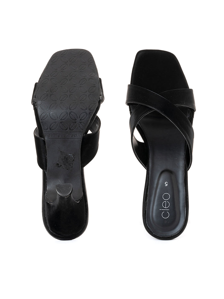 Khadim Cleo High Heel Mule Slip On Sandal for Women
