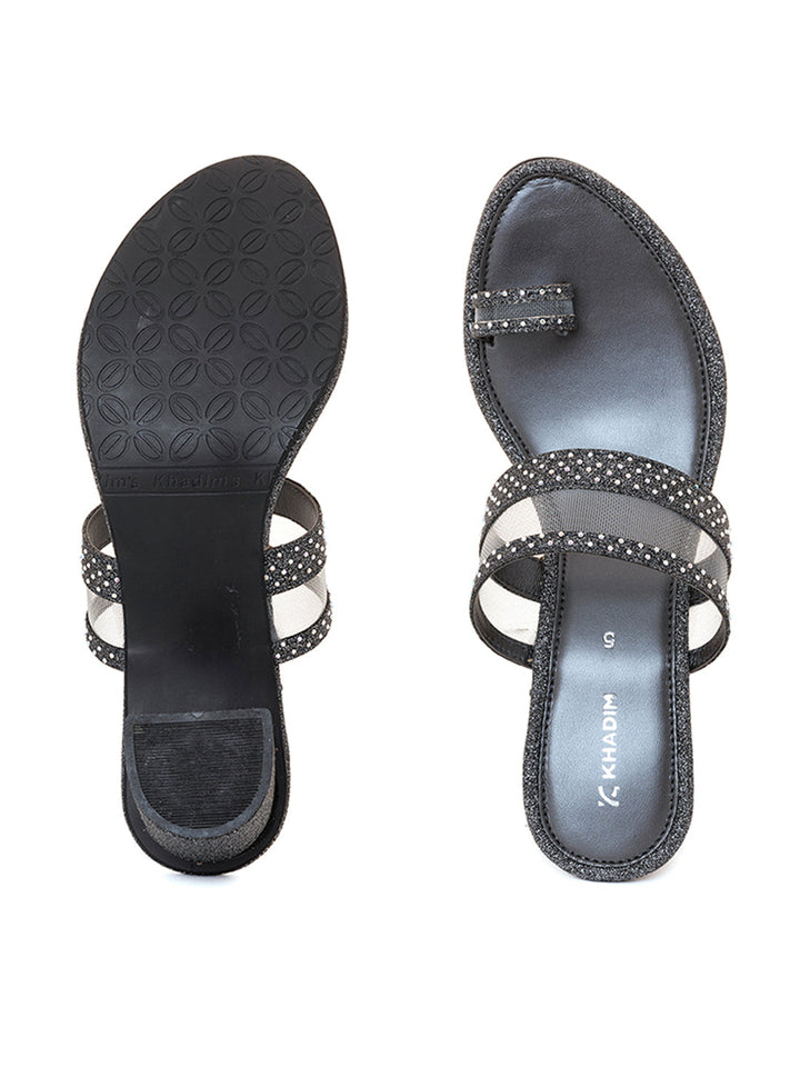 Khadim Block Heel Slip On Sandal for Women