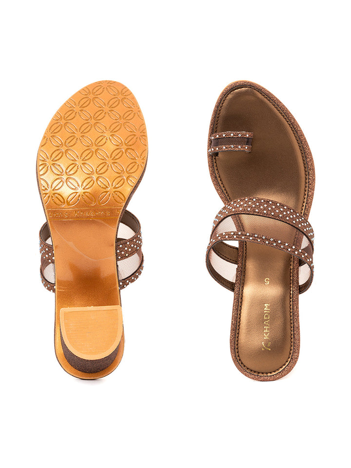 Khadim Block Heel Slip On Sandal for Women