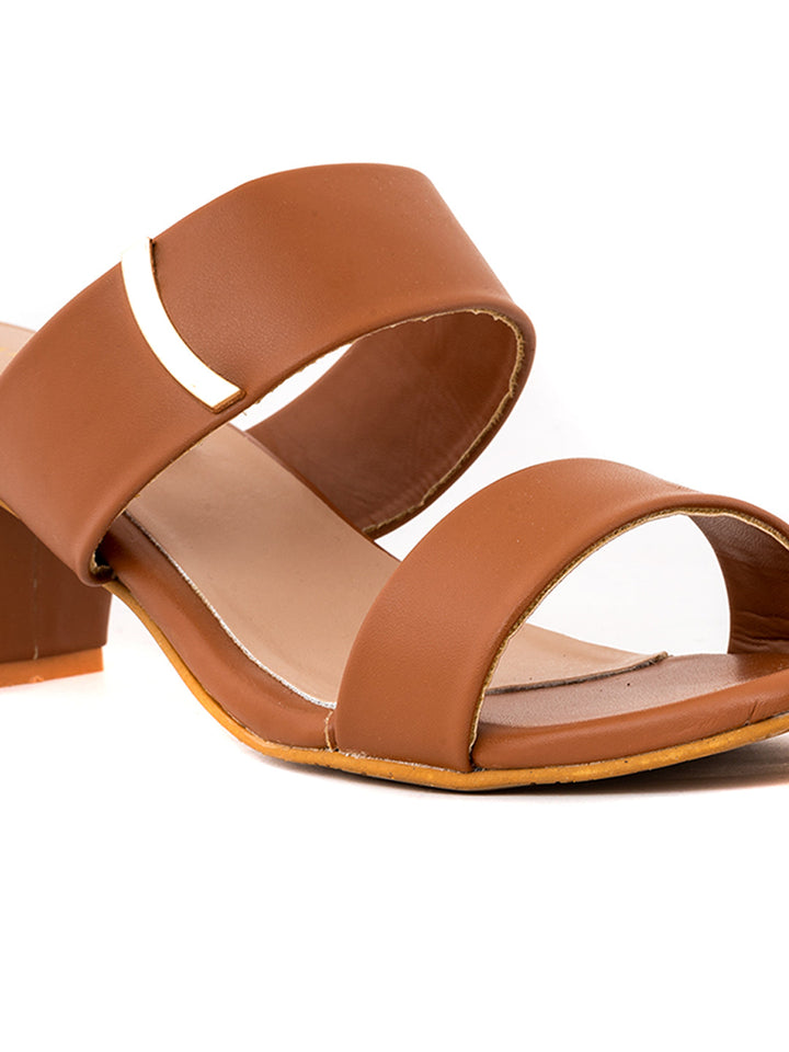 Khadim Sharon Block Heel Mule Slip On Sandal for Women