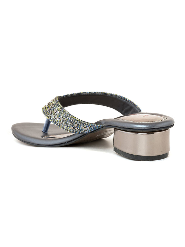 Khadim Block Heel Slip On Sandal for Women