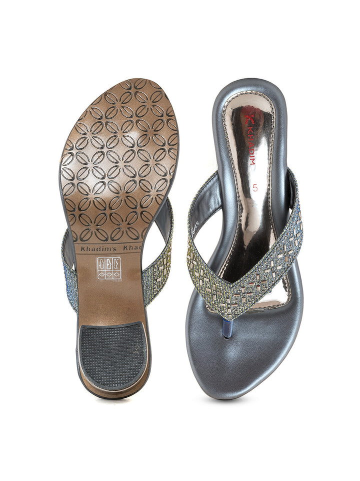 Khadim Block Heel Slip On Sandal for Women