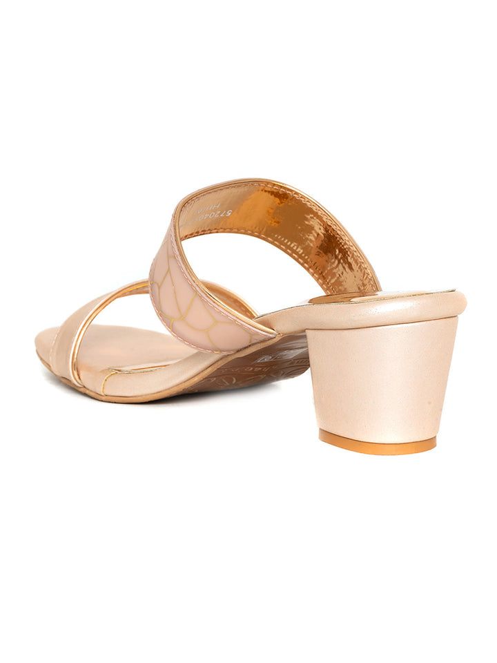 Khadim Cleo Block Heel Mule Slip On Sandal for Women