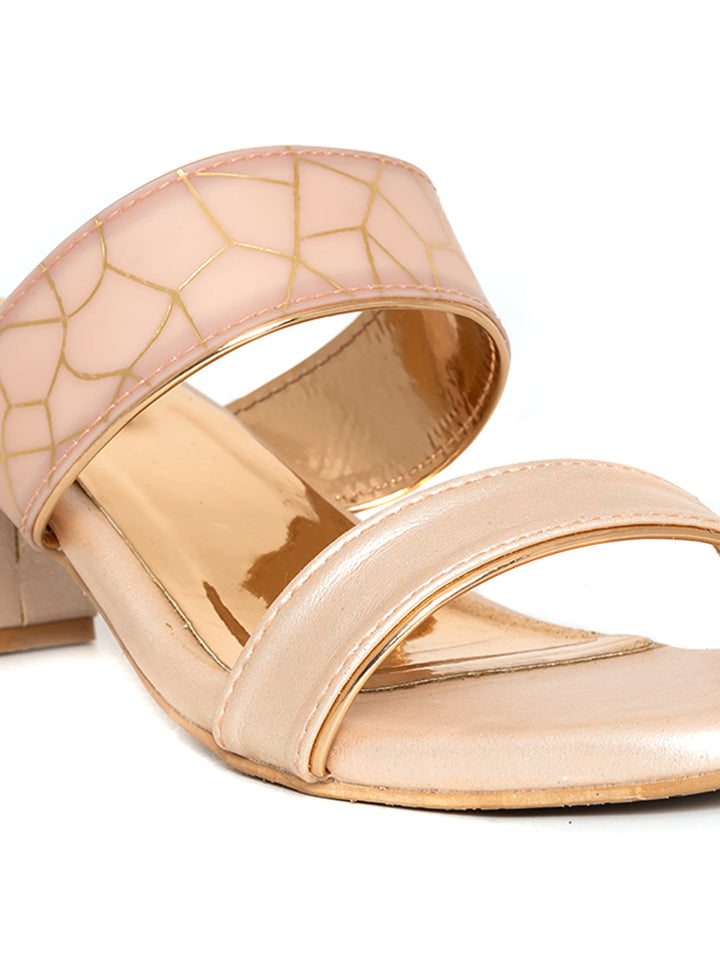 Khadim Cleo Block Heel Mule Slip On Sandal for Women