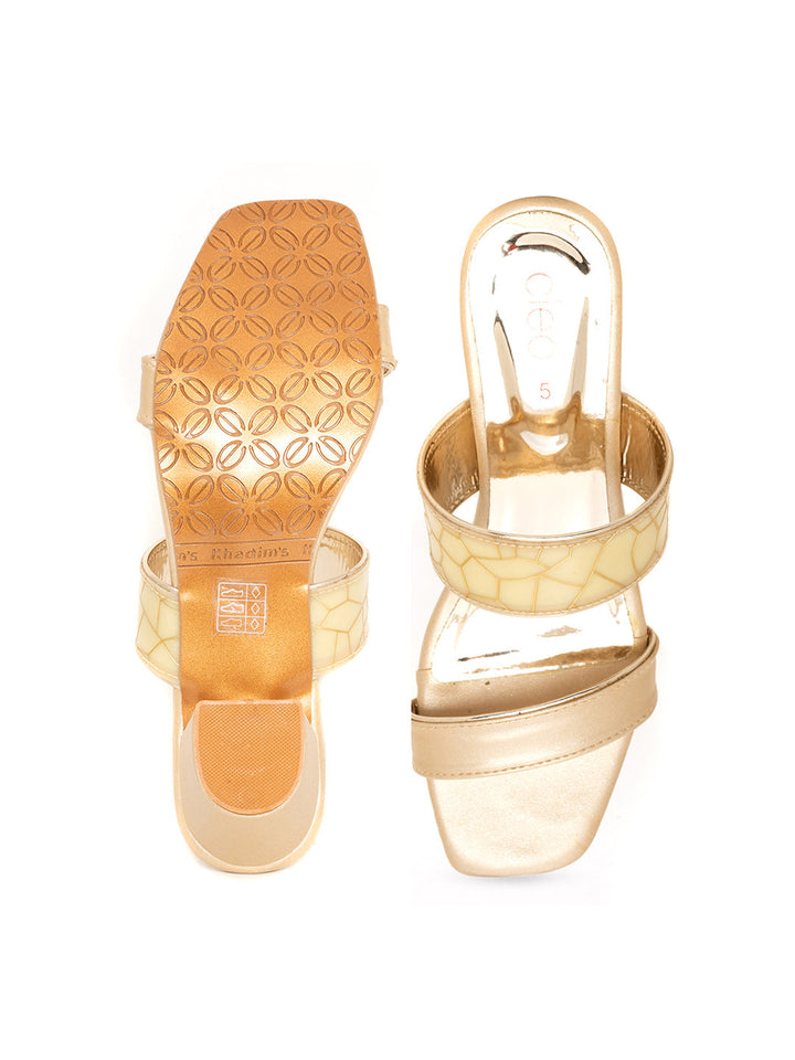 Khadim Cleo Block Heel Mule Slip On Sandal for Women