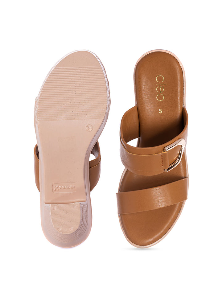 KHADIM Cleo High Heel Block Mule Slip On Sandal for Women