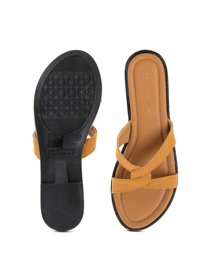 Khadim Flat Mule Slide Sandal for Women