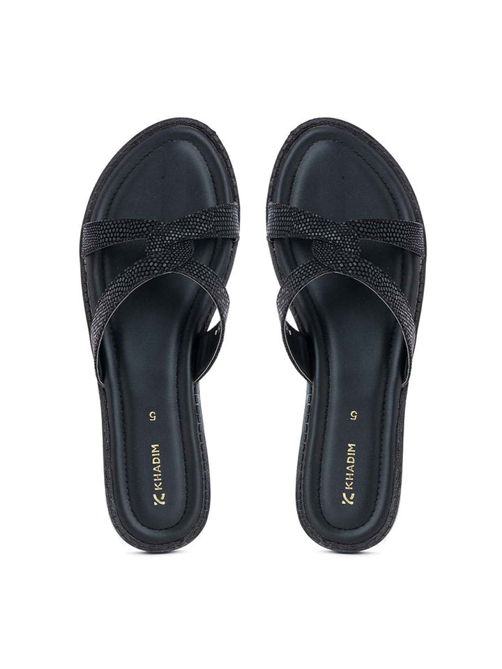 Khadim Flat Mule Slide Sandal for Women