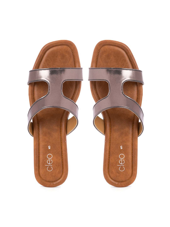 Khadim Cleo Flat Mule Slide Sandal for Women
