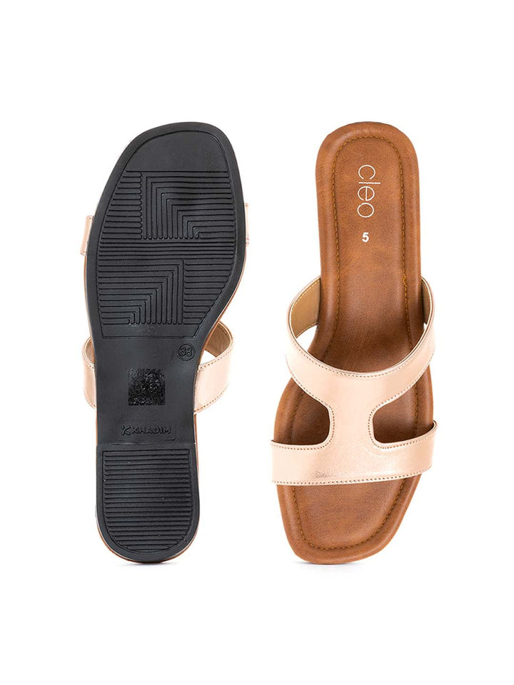 Khadim Cleo Flat Mule Slide Sandal for Women