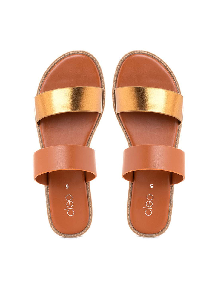 Khadim Cleo Flat Mule Slide Sandal for Women