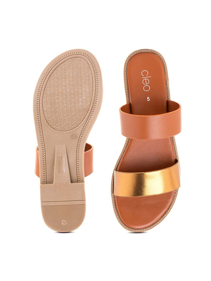 Khadim Cleo Flat Mule Slide Sandal for Women