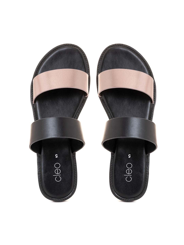 Khadim Cleo Flat Mule Slide Sandal for Women