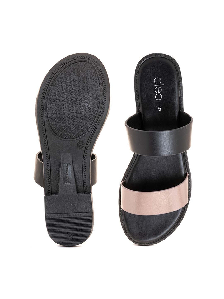 Khadim Cleo Flat Mule Slide Sandal for Women