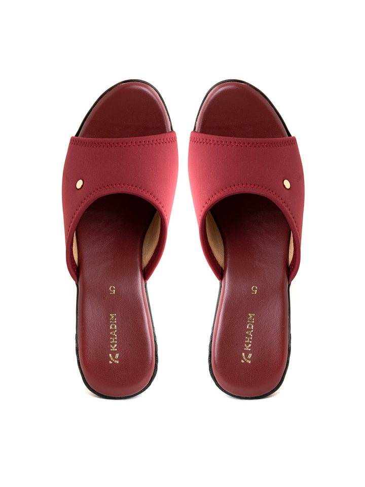 Khadim Block Heel Mule Slip On Sandal for Women