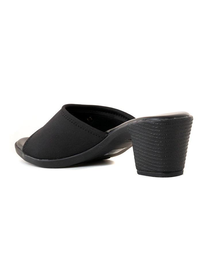 Khadim Block Heel Mule Slip On Sandal for Women