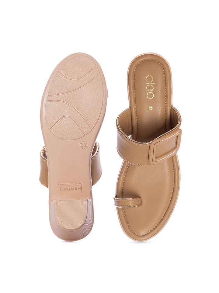 KHADIM Cleo Block Heel Slip On Sandal for Women