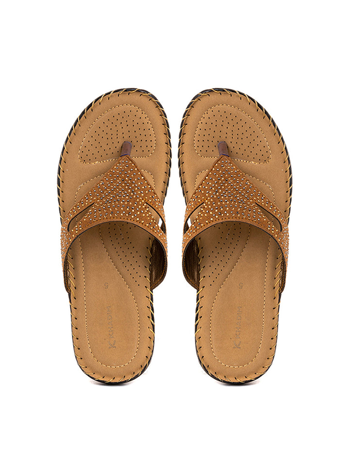 Khadim Flat Slip On Sandal for Women